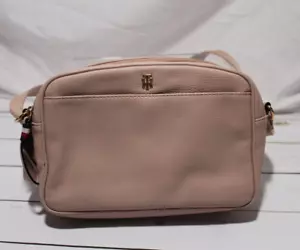 Tommy Hilfiger Nude/Beige Crossbody Women's Shoulder Purse Adj. Cloth Strap - Picture 1 of 21
