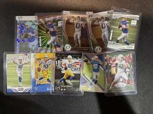 (10) Lote de tarjetas Justin Herbert cargadores de fútbol americano novato  - Imagen 1 de 4