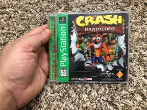 Crash Bandicoot Greatest Hits (PlayStation 1, 1996) Complete CIB Tested - Picture 1 of 13