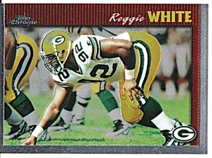 1997 TOPPS CHROME #124 REGGIE WHITE Green Bay Packers Football Card - Picture 1 of 1