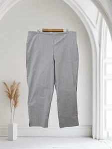 Pantalones para mujer Lila Rose talla 20W azul Seersucker rayas ligeros elásticos - Imagen 1 de 16