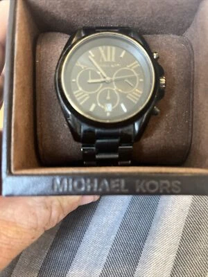 Michael Kors Bradshaw Chronograph Watch - Black - Model MK5550 - Unisex - image 1 of 4