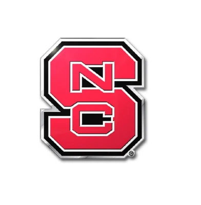 New NCAA NC State Wolfpack Car Truck Aluminum Color 3-D Sticker Decal Emblem - Image 1 of 3