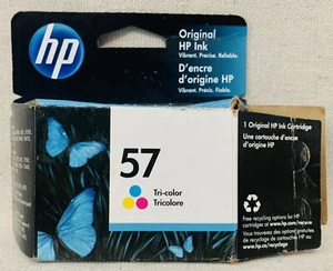 Genuine HP 57 Tri-Color Ink Cartridge Standard Exp. Open Box Exp 7/22 - Picture 1 of 3
