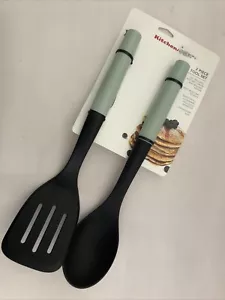 New KitchenAid Mint Pistachio HPIA Basting Spoon and Slotted Lifter - Picture 1 of 1