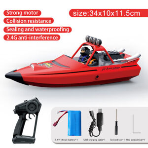 2023 New RC Boat 35km Speed Boat EDF Jet Boat  Kids Toys Run in All Waters