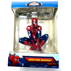 Marvel Ultimate Spiderman Christmas Tree Ornament Marvel Figure Crouching - Picture 1 of 6