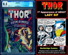 🔥 THOR 136 CGC 8.5 🔥 RARE 1st ADULT LADY SIF LAST IN JOURNEY INTO MYSTERY 102