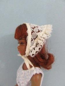 Vintage Francie Doll Accessory - WHITE LACE SCARF for MOD Hatters Fashion Pak - Picture 1 of 6
