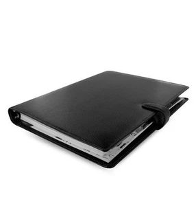 Filofax A4 Finsbury 2024 persönliches Organizer-Tagebuch aus schwarzem Leder - 025321 - Bild 1 von 4