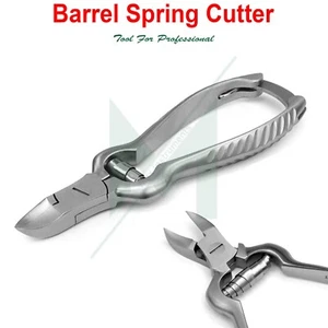 14cm Heavy Duty Barrel Spring Toe Nail Clipper Cutter - Stainless Steel - Picture 1 of 2
