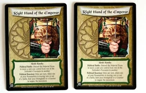 Mano Derecha del Emperador (2) L5R Leyenda de los Cinco Anillos CCG Edición Diamante - Imagen 1 de 2