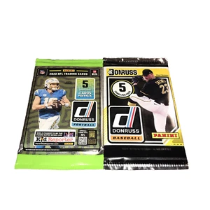 (1) 2023 Donruss Football & (1)2024 Donruss Baseball-5 Card Packs-Free Shipping- - Picture 1 of 4