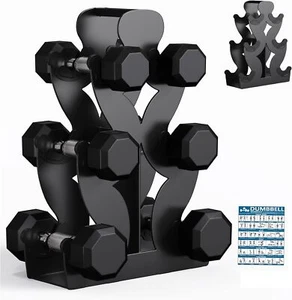 Compact A-Frame Dumbbell Rack Stand, No Install Needed, Home Gym - Picture 1 of 7