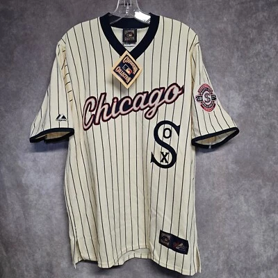 NWT Majestic Cooperstown Chicago White Sox 1917 World Series Jersey Mens M - Image 1 of 4
