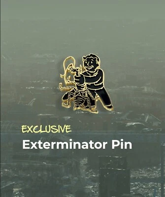 FALLOUT “EXTERMINATOR PERK PIN” Home Base Theme LootCrate Gaming Exclusive - Image 1 of 4
