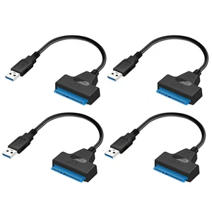 Lot de 4 Câble USB SATA 3 vers USB 3.0 Adaptateur - Photo 1/9