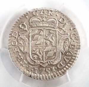 1753, Liege (Bishopric), Johann Theodor. Rare Silver Plaquette Coin. PCGS MS-63!