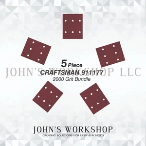 CRAFTSMAN 911177 - 1/4 Sheet - 2000 Grit - No-Slip - 5 Sandpaper Bundle - Bild 1 von 4