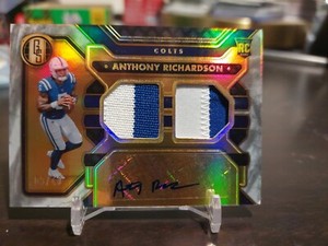 2023 Gold Standard Anthony Richardson White Dual Patch RPA 9/49 SSP RC Colts 