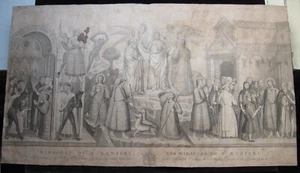 Carlo Lasinio: Miracle Rainer of Pisa 1812/Wonders St Rainerius Print Etching - Picture 1 of 6