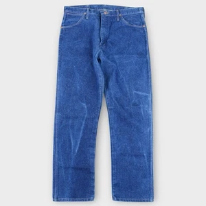 Vintage Wrangler 13MWZ Cowboy Cut Jeans Men’s 34x31 Blue Denim USA Made - Picture 1 of 6