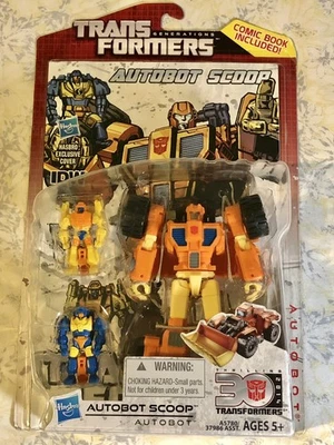 Transformers Generations AUTOBOT SCOOP Action Figure [Hasbro, 2013] NIP w/ Comic - Image 1 of 4