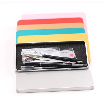 Bandeja para monedas de hojalata bandeja para monedas caja de almacenamiento de efectivo de metal conveniente Foto 1 de 4