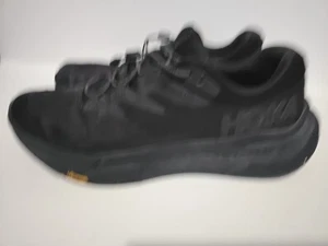 Hoka One One Transport Gore-Tex Vibram Trail Running Shoes Triple Black  11.5 D - Picture 1 of 10