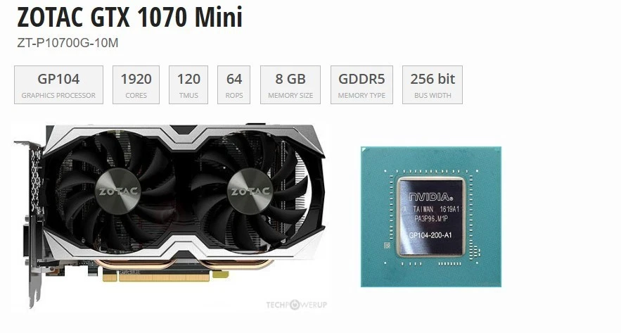 ZOTAC NVIDIA GeForce GTX 1070 Computer Graphics Cards for sale - eBay