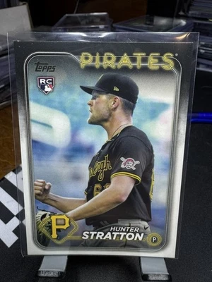 2024 topps update series hunter stratton rookie gold mirror US348 image variatio - Image 1 of 4