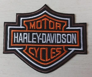 HD Aufnäher Patch Harley Motorräder Biker Wappen Thermoaufkleber 10,5 x 9 cm - Bild 1 von 1