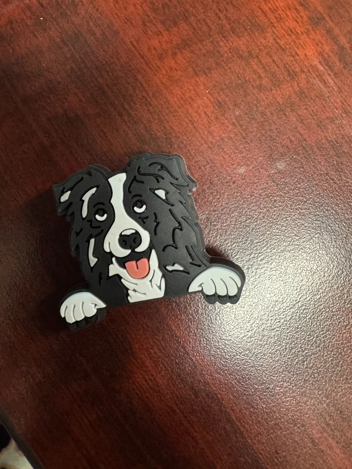 Border Collie Dog Croc Zapato Charm Foto 1 de 1