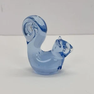 Fermacarte scoiattolo blu in vetro artistico vintage - Foto 1 di 6