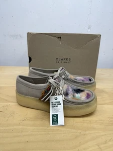 New Clarks Originals Women's Wallabee Cup Boot Grey Combi SZ 9.5 - Picture 1 of 8