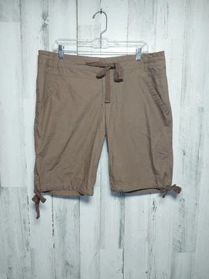 Pantalones Cortos OP Ocean Pacific Para Mujer Talla 15 Juniors Marrón Frente Plano Bermudas Surf Foto 1 de 4