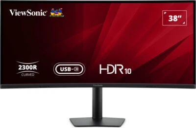 Viewsonic Monitor PC Curvo 38" UWQHD+ IPS 75 Hz 300 cd/m2 5 ms Nero VA3820C View - Immagine 1 di 2
