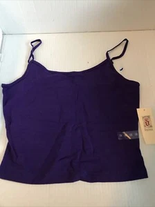 Decree Womens Tank Top Cami Size Medium Purple (TW-3789) - Picture 1 of 5