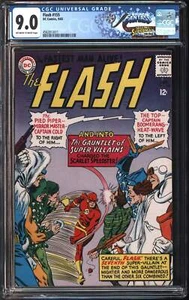D.C. Comics Flash #155 9/65 Fantast CGC 9.0 páginas blanco roto a blanco - Imagen 1 de 2