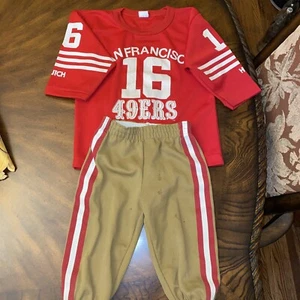 SAN FRANCISCO 49 ers HUTCH KIDS SMALL VTG HUTCH NFL SEARS CATALOG 1970 UNIFORM - Picture 1 of 6