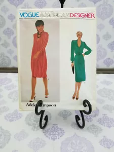 Vintage Vogue AMERICAN DESIGNER Pattern #2437 Designed By Adele Simpson Cut - Picture 1 of 2