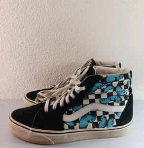 Vans Off The Wall Sk8 Hi Top Sneaker - Retro Checker Butterfly - Mens 7.5 - Picture 1 of 10