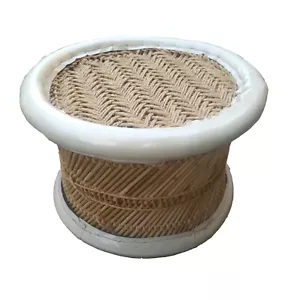Reposapiés hecho a mano de 10" pulgadas hecho por cosa natural con cubierta de borde blanco - Imagen 1 de 2