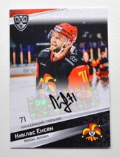 2021 Sereal KHL Autograph Collection #AUT-014 Niklas Jensen 08/12