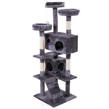 60" Multi-Level Cat Tree Tower with Scratching Posts Cat Activity Center INDOORS