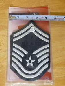 2 parches de insignia de sargento maestro senior de 4 pulgadas de la Fuerza Aérea USAF E8 - Imagen 1 de 2