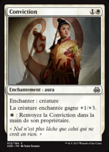 Magic MTG Tradingcard Aether Revolt 2017 Conviction 12/184 FRENCH - Imagen 1 de 1