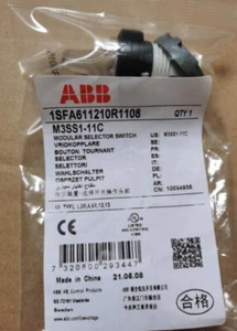 1pcs ABB Selector Pushbutton Switch M3SS1-11C - Picture 1 of 1