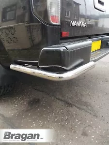Barras esquineras traseras para Nissan Navara D40 2005-2016 acero inoxidable pulido - Imagen 1 de 6