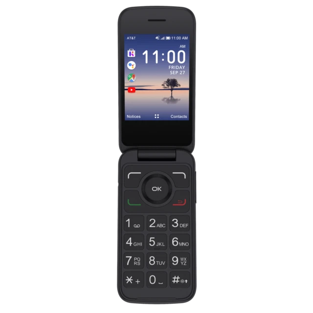 Alcatel SMARTFLIP - 4 GB - Volcano Black (AT&T)
